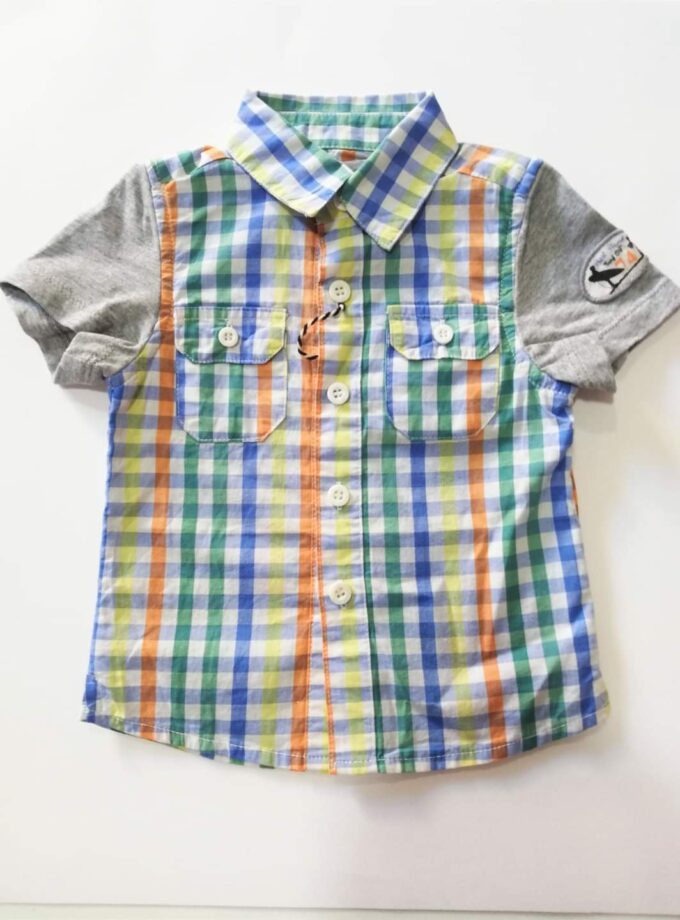 Πουκαμισο-μπλουζάκι Καρό Bebe