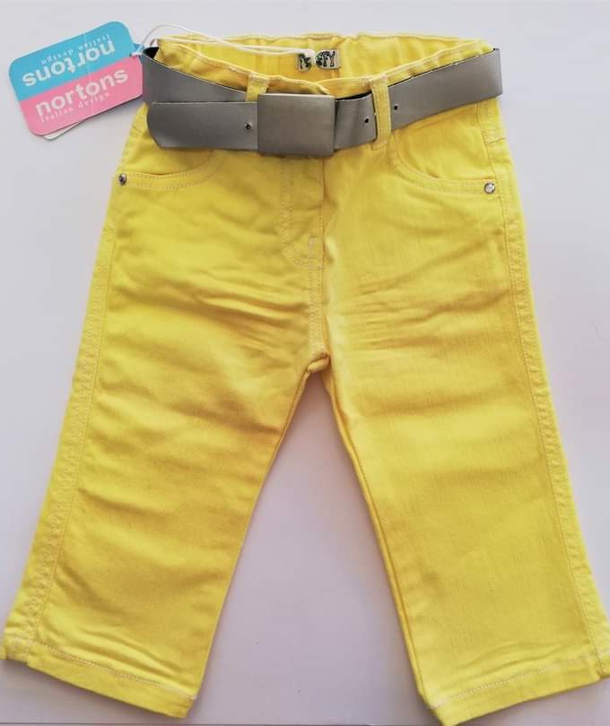 Παντελόνι Τζιν Κίτρινο - Νο 1, 2 ετών