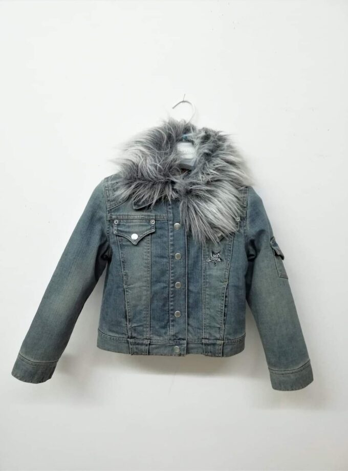 Jean Jacket Γκρι Γούνα Mayoral - 8 Ετών