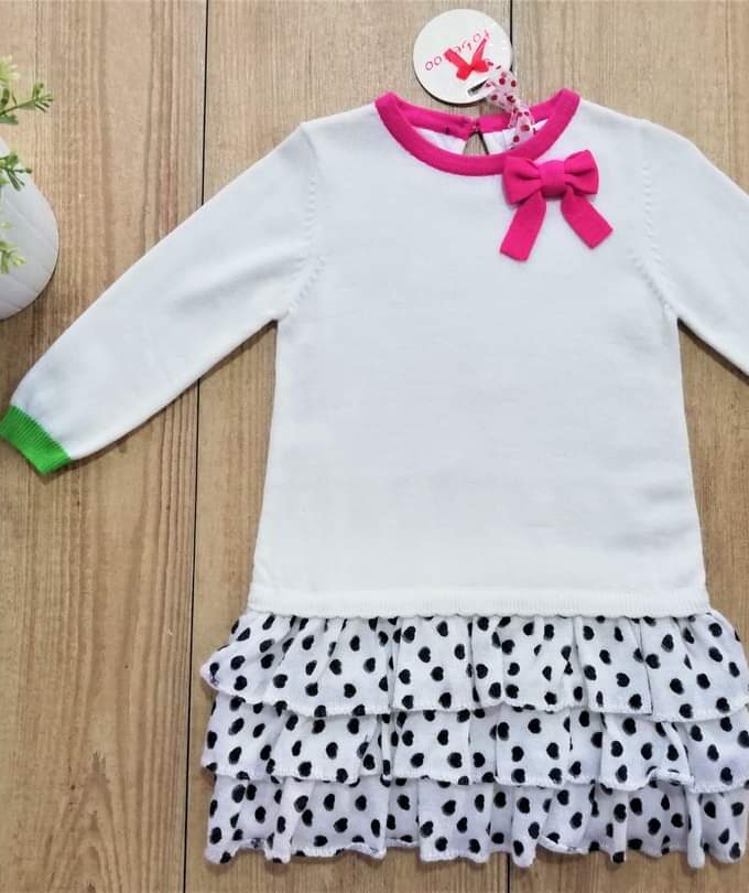 Φορεματάκι TobeToo Άσπρο-Πουά - 18 μηνών