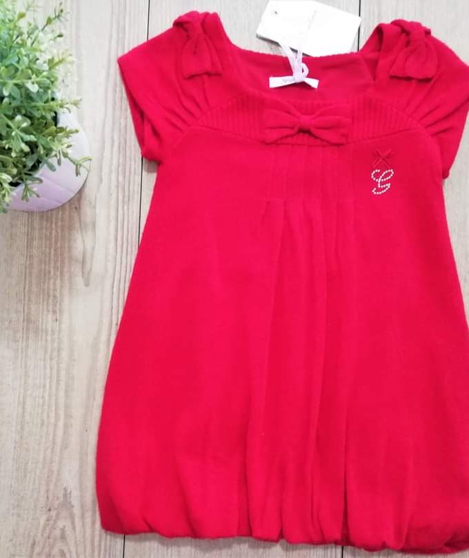 Φορεματάκι Κόκκινο Πλεκτό Gaialuna - 24 Μηνών