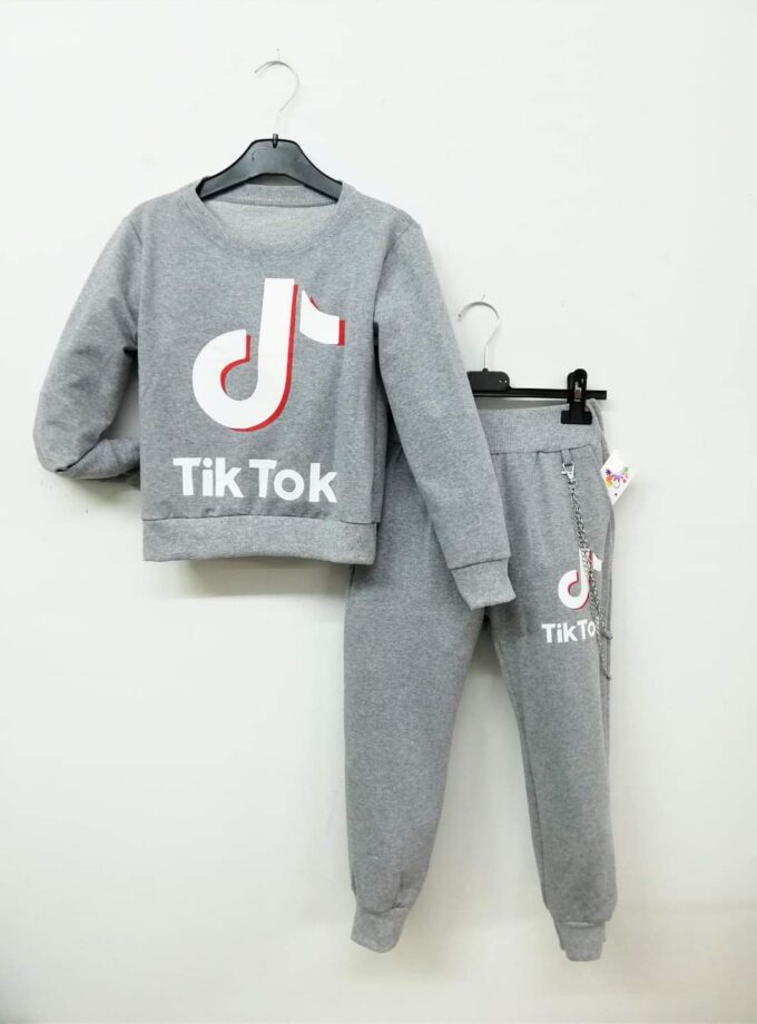 Φόρμα TikTok Total Grey - Νο 6 ετών