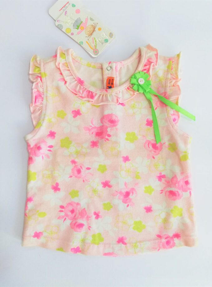 Μπλουζάκι Αμάνικο Φλοράλ Mayoral - Νο 6, 9 μηνών