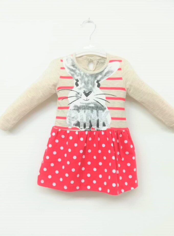 Φορεματάκι Πινκ Bunny Μπεζ Bebe