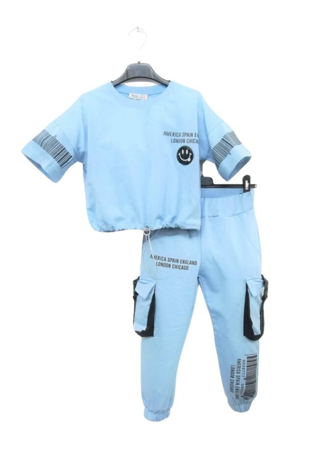 Σύνολο Φόρμας Γαλάζιο Φατσούλα - Νο 7-10 ετών