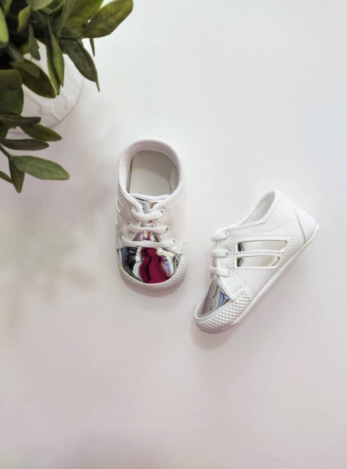 Παπούτσια Αγκαλιάς Άσπρα Sneakers Bebe