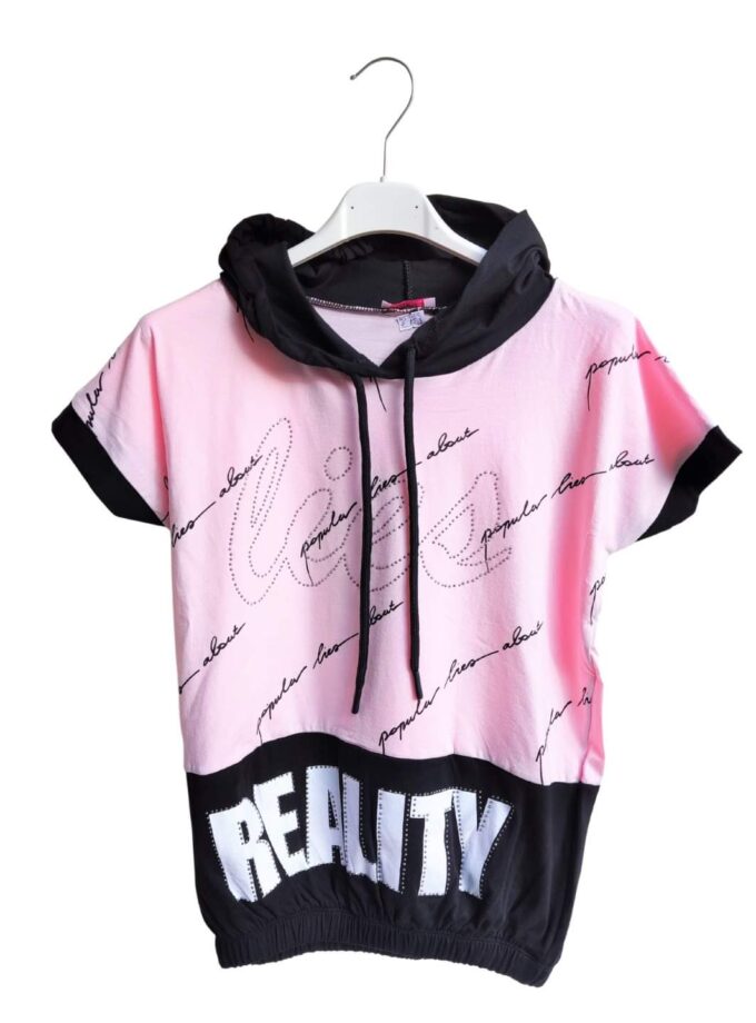 Μπλούζα Oversized Beauty Ροζ - Νο 10-14 ετών