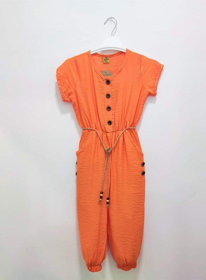 Ολόσωμη φόρμα Πορτοκαλί Ύφασμα - Νο 4-8 ετών