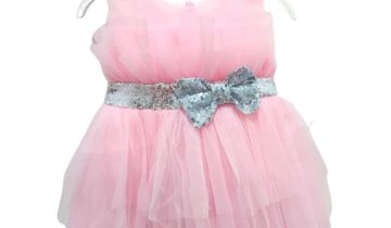 Φόρεμα Αμπιγιέ Ροζ-Ασημί Bebe