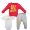 Συνολάκι Τριπλό Dino Κόκκινο – Νο 9-24 μηνών