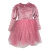 Φόρεμα Αμπιγιέ Φρεζ με Πέρλες Βελουτέ Παιδικό