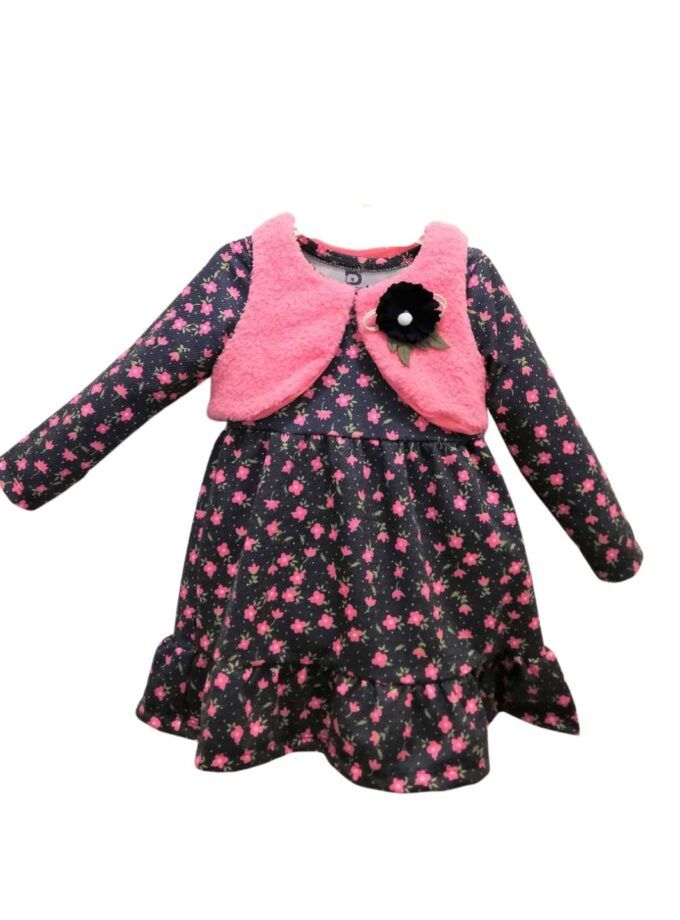 Σύνολο Φλοράλ Φόρεμα και Μπολερό - Νο 2-5 ετών