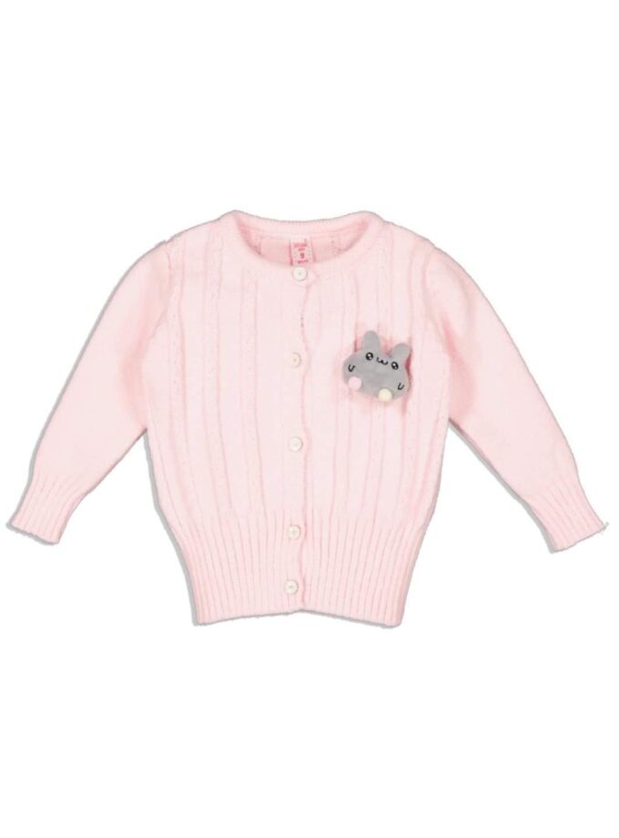 Ζακέτα Πλεκτή με Γκρι Bebe - Νο 9-24 μηνών