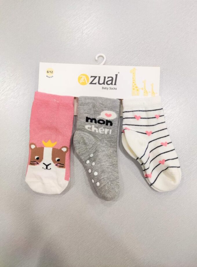 Τριάδα Καλτσάκια Mon Cheri Bebe