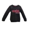 Μπλούζα Φούτερ Μαύρη Focused Junior - Νο 6-8 ετών