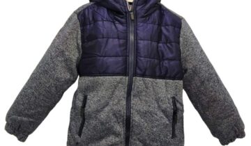 Ζακέτα Φούτερ με Επένδυση Μπλε Junior - Νο 4-14 ετών