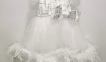 Φόρεμα Αμπιγιέ Λευκό με Φτερά Bebe - Νο 6-24 μηνών