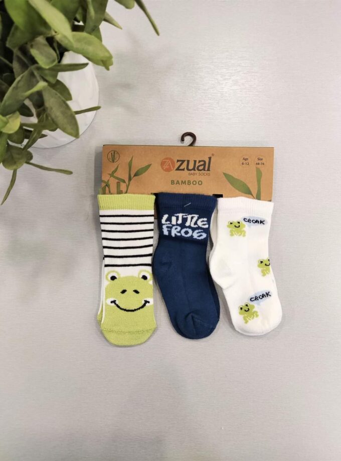 Τριάδα Καλτσάκια Βατραχάκι Bebe - Νο 0-18 μηνών