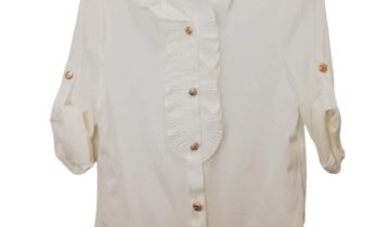 Πουκάμισο Λευκό με Φαρμπαλά Junior - Νο 10-14 ετών