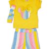 Σύνολο με Ριγέ Σορτς Κίτρινο Mini - Νο 2-6 ετών