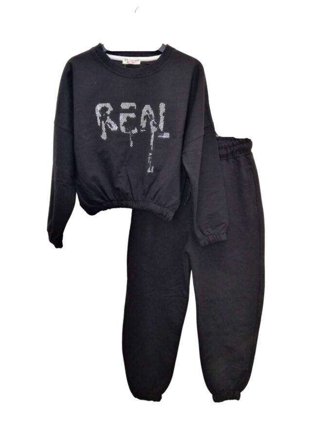 Σύνολο Φόρμας REN Μαύρο Junior - Νο 8-12 ετών