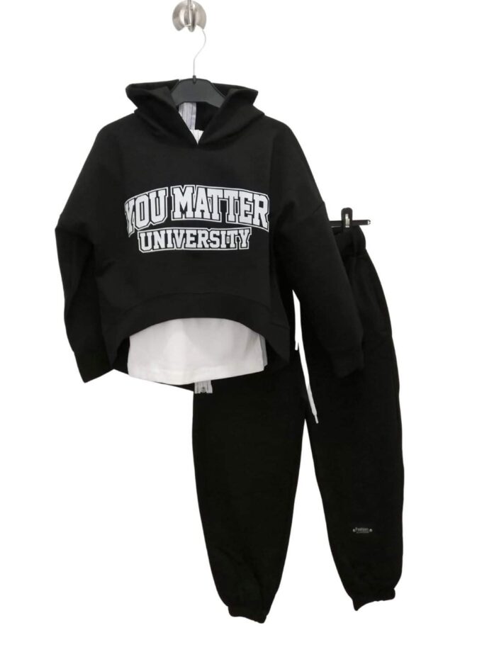 Σύνολο Φόρμας Πολυμορφικό Μαύρο Junior - Νο 8-12 ετών