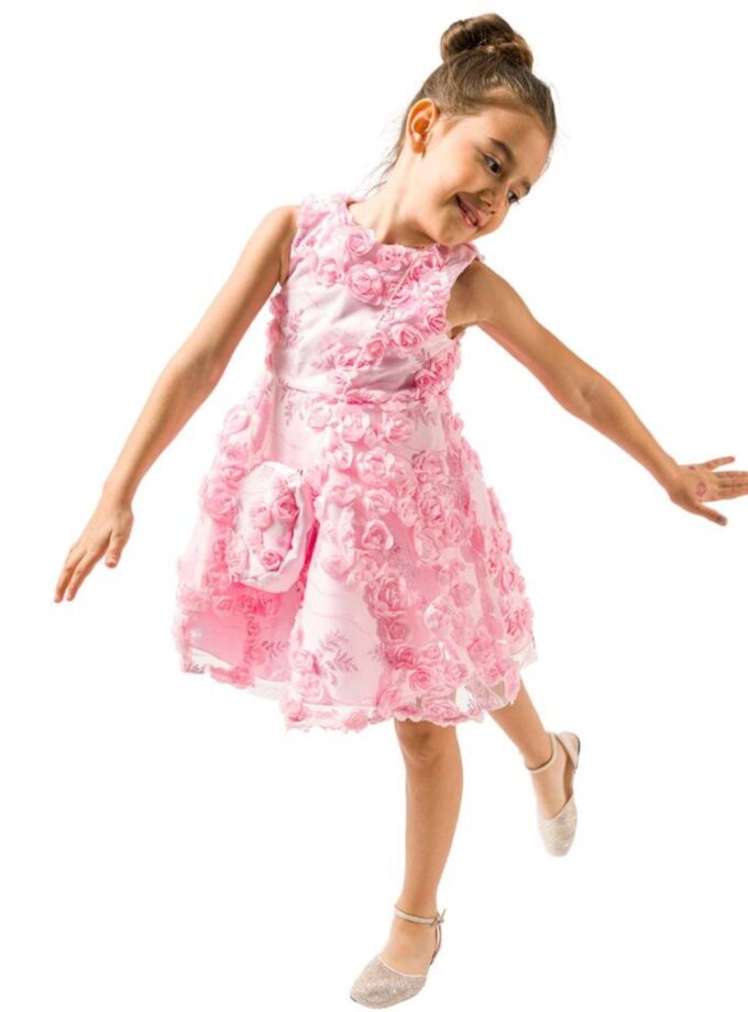 Φόρεμα Ροζ Φλοράλ Mini