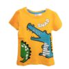 Μπλούζα Κοντομάνικη Dino Πορτοκαλό Mini - Νο 3-7 ετών