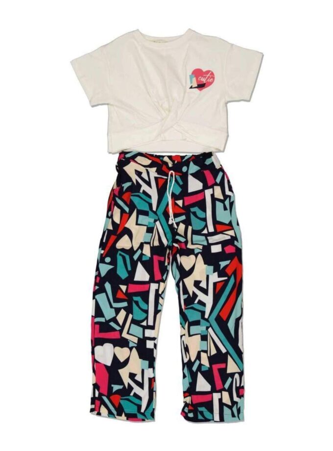 Σύνολο με Παντελόνα Γεωμετρική Junior - Νο 10-13 ετών