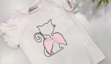 Μπλούζα Κοντομάνικη Φτερά Μπεζ Mini - Νο 3-6 ετών