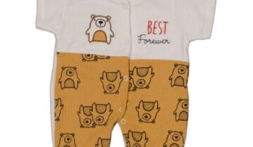 Φορμάκι Κοντό Αρκουδάκια Μουσταρδί