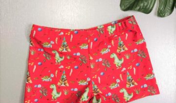 Μαγιό Slip Δεινοσαυράκια Κόκκινο Bebe - Νο 12-36 μηνών