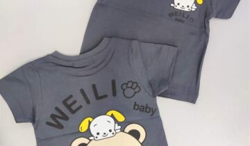 Μπλούζα Σκυλάκι Γκρι Bebe - Νο 0-24 μηνών