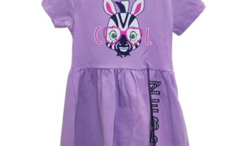 Φόρεμα Ζέβρα Λιλά Mini - Νο 3-6 ετών
