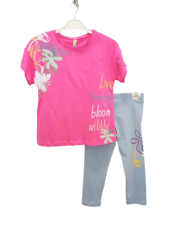 Σύνολο Blossom Φουξ με Κολάν 3/4 Junior - Νο 7-10 ετών