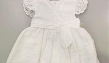 Φόρεμα Λινό Λευκό Bebe - Νο 9-18 μηνών