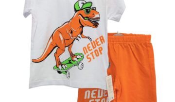 Σύνολο Never Stop Dino Πορτοκαλί Mini - Νο 3-6 ετών