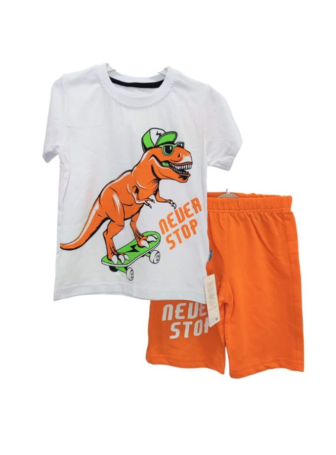 Σύνολο Never Stop Dino Πορτοκαλί Mini - Νο 3-6 ετών