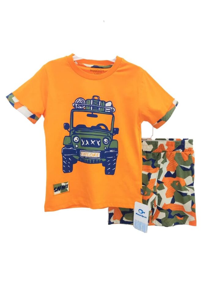 Σύνολο Τζιπάκι Παραλλαγή Πορτοκαλί Mini - Νο 3-6 ετών