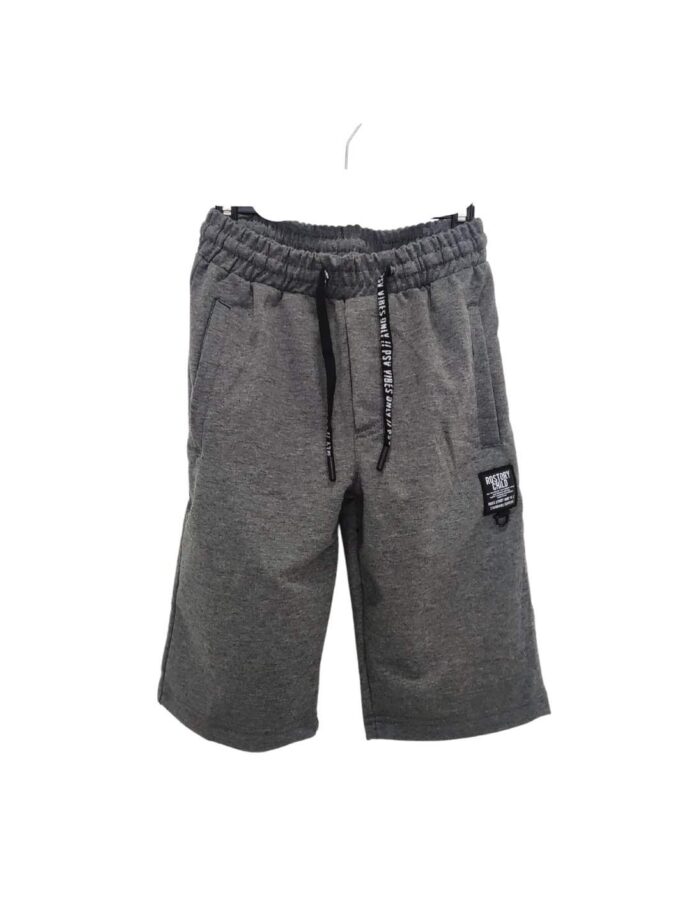Βερμούδα Γκρι Μελανζέ Junior - Νο 5-12 ετών