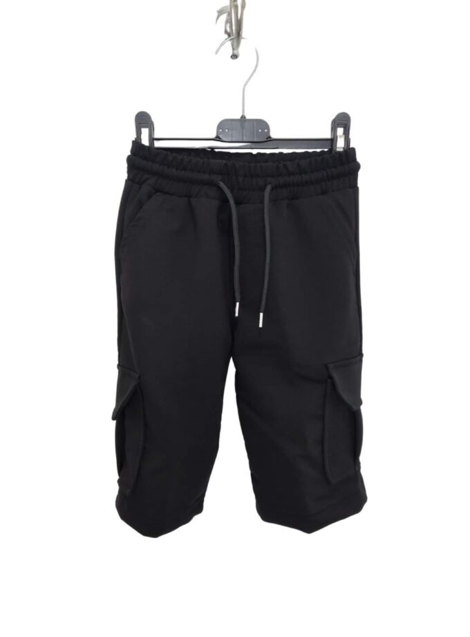 Βερμούδα Cargo Μαύρη Junior – Νο 5-12 ετών