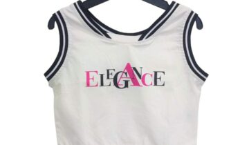 Μπλούζα Crop Elegance Άσπρο Junior - No 10-16 ετών