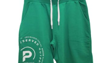 Βερμούδα Πράσινη Εφηβική με Σχέδιο