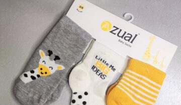 Σετ Καλτσάκια Καμηλοπάρδαλη Κίτρινη Bebe