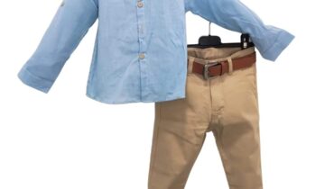Σύνολο Καλό Ραφ Πουκάμισο Μπεζ Παντελόνι - No 2-9 ετών