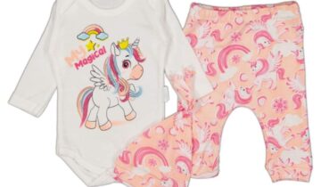 Σύνολο Unicorn Magical Ροζ-Σομόν Bebe