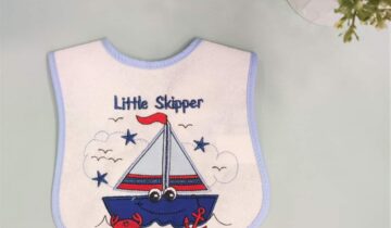 Σαλιάρα Βαρκούλες Μπλε