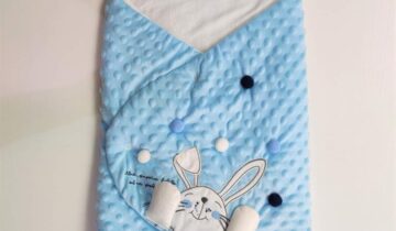 Σάκος Βελουτέ Λαγουδάκι Σιελ