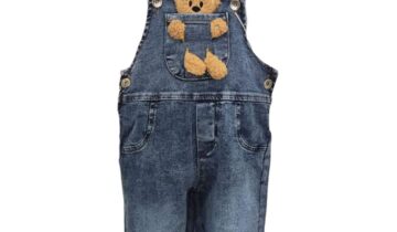 Σαλοπέτα Τζιν με Αρκουδάκι Bebe - No 6-24 μηνών