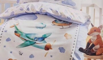 Σετ Σεντόνια Κρεβατιού Αεροπλανάκι